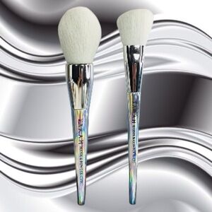 FARAH Essential Duo Luxury Holo Brush Set: Full Size Powder & Blush Brushes BNIP